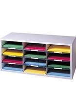 STORAGE,12 COMPRT,LTR,GY