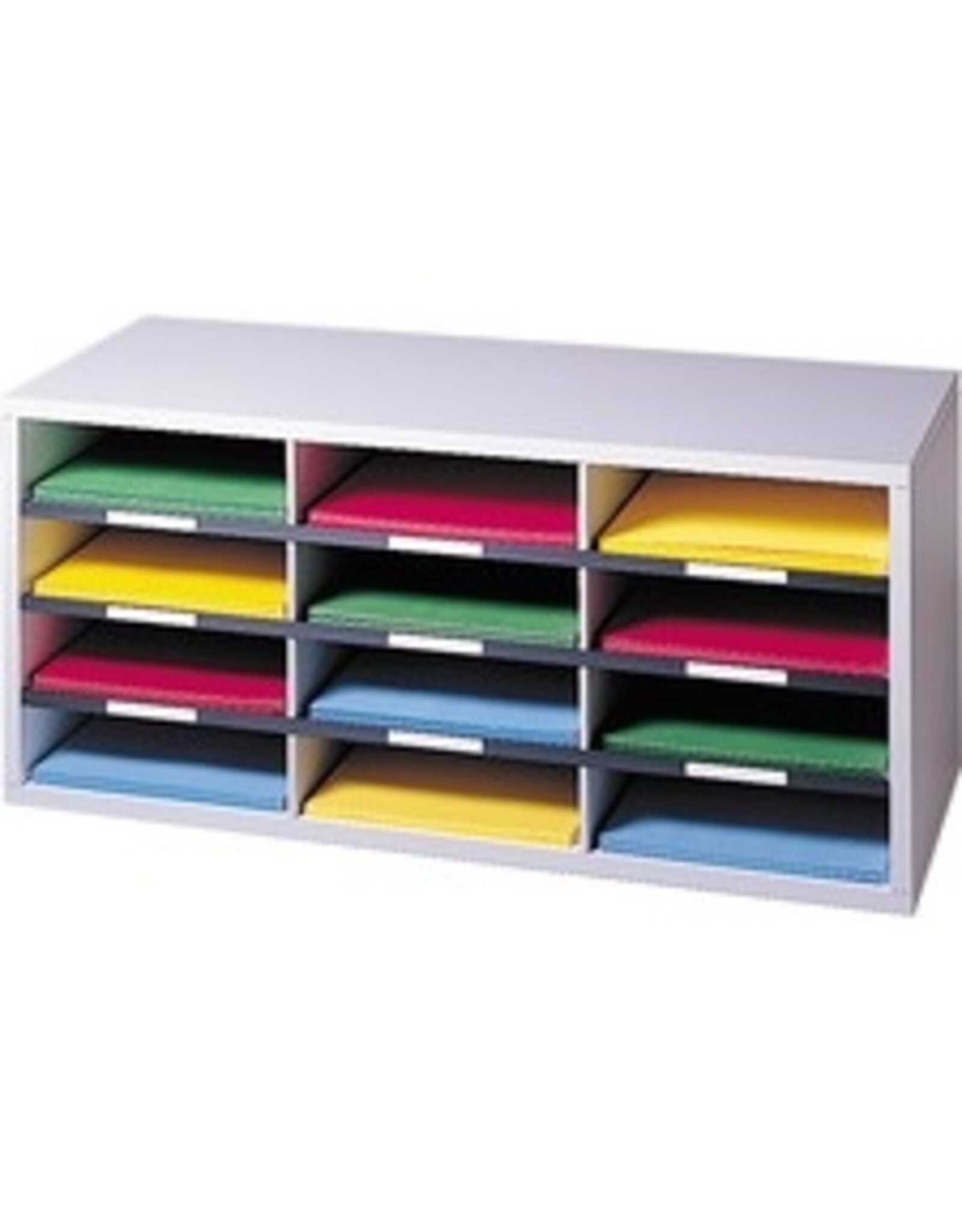 STORAGE,12 COMPRT,LTR,GY