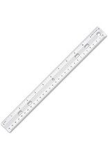 RULER PLASTIC 12INCH/METRIC*CR