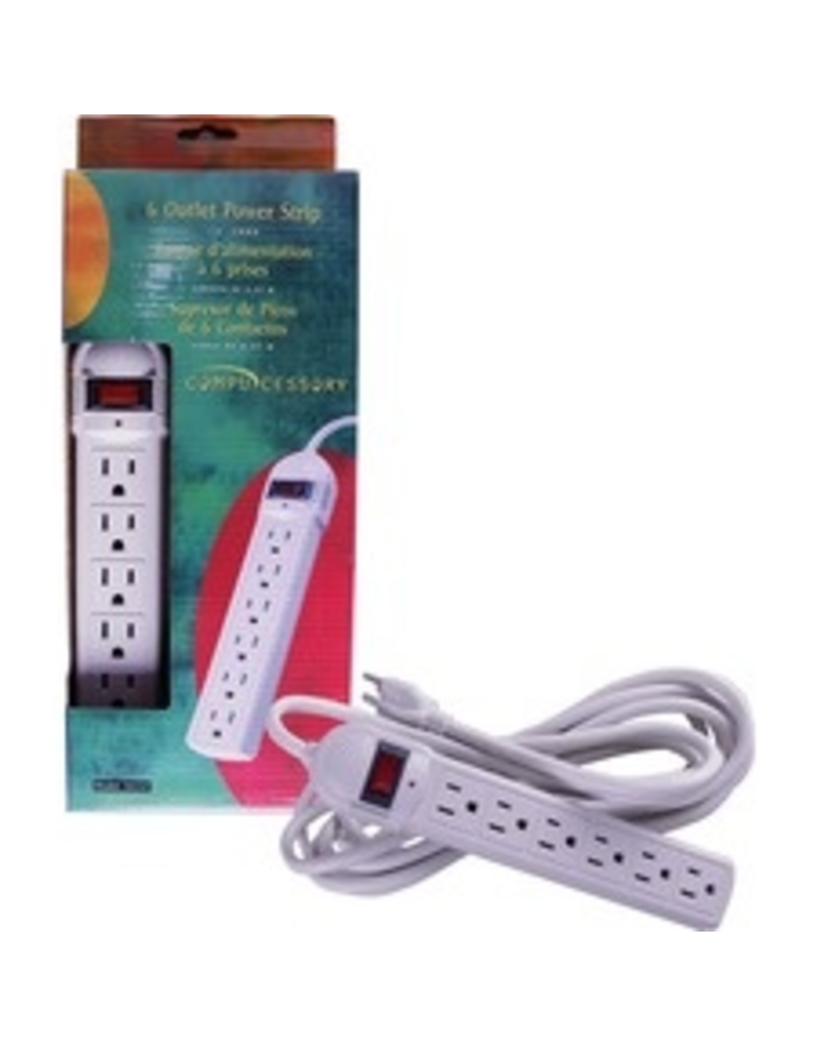 POWER STRIP 6 OUTLET PUTTY 15'