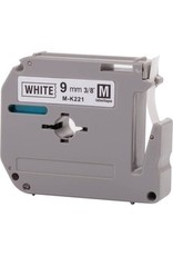 TAPE CASS, 9mm PT100/85*BK/WHT