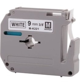 TAPE CASS, 9mm PT100/85*BK/WHT