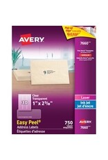CLEAR ADDRESS LABEL 1X2-5/8