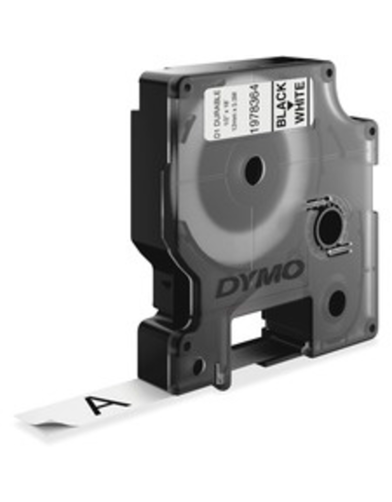 D1 DURABLE 1/2''x18',BLK on WHT