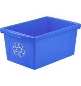 RECYC. BIN,BLUE,LEGAL,23L