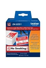 ROLL CONTIN BK/RD/WT 2.4''X50'