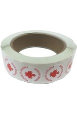 LABEL MADE IN CANADA 1'' CIRCLE