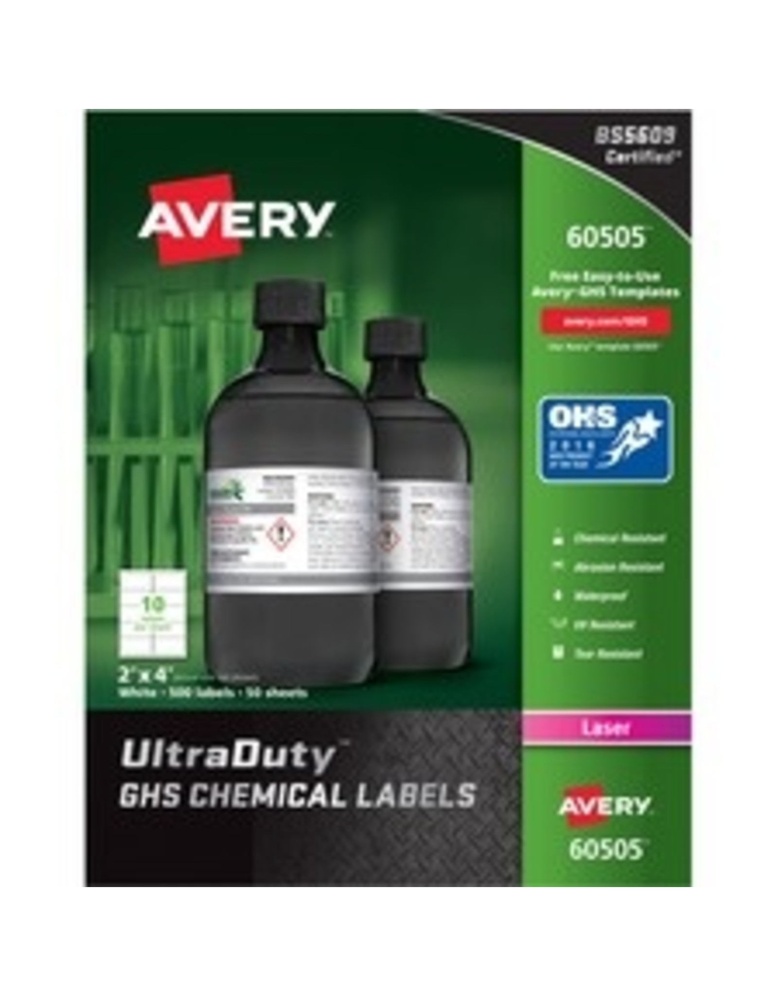 LABEL ULTRA-D GHS CHEM*2x4