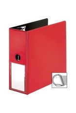 BINDER,D-RING,LBLHLDR,5'',RD
