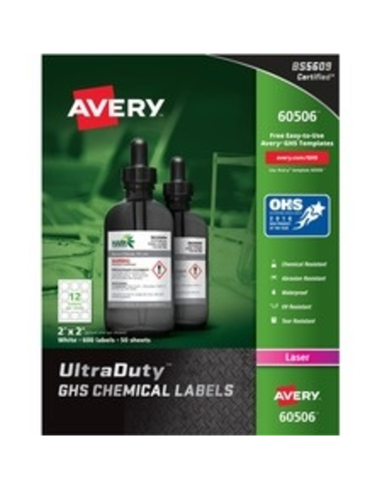 LABEL ULTRA-D GHS CHEM*2x2