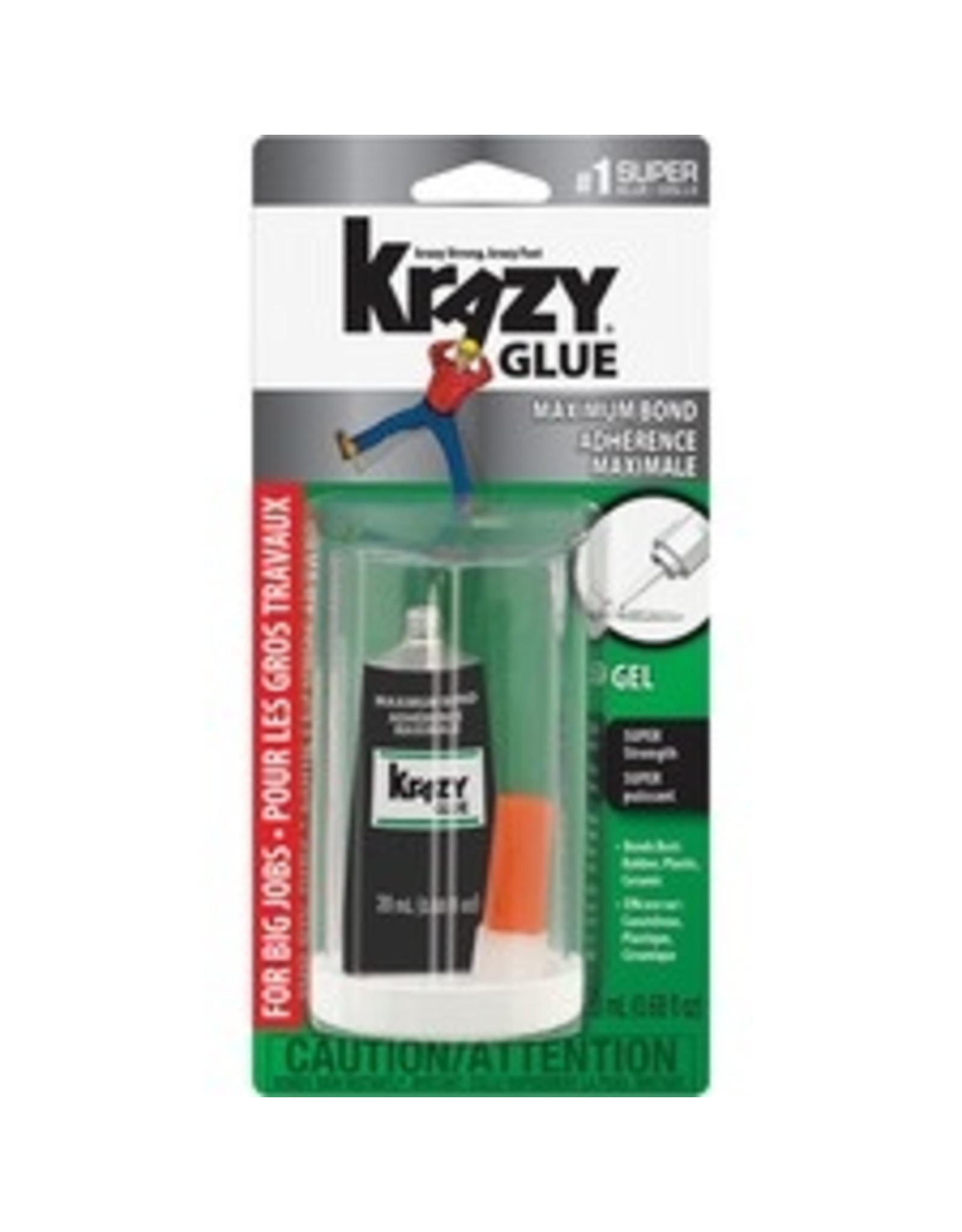 KRAZY GLUE MAX BOND NO RUN GEL