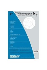 STK-ON LTR, HEL 2'' CAP  *WHITE