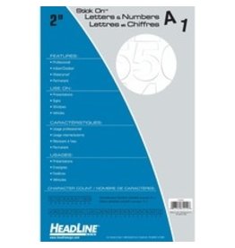 STK-ON LTR, HEL 2'' CAP  *WHITE