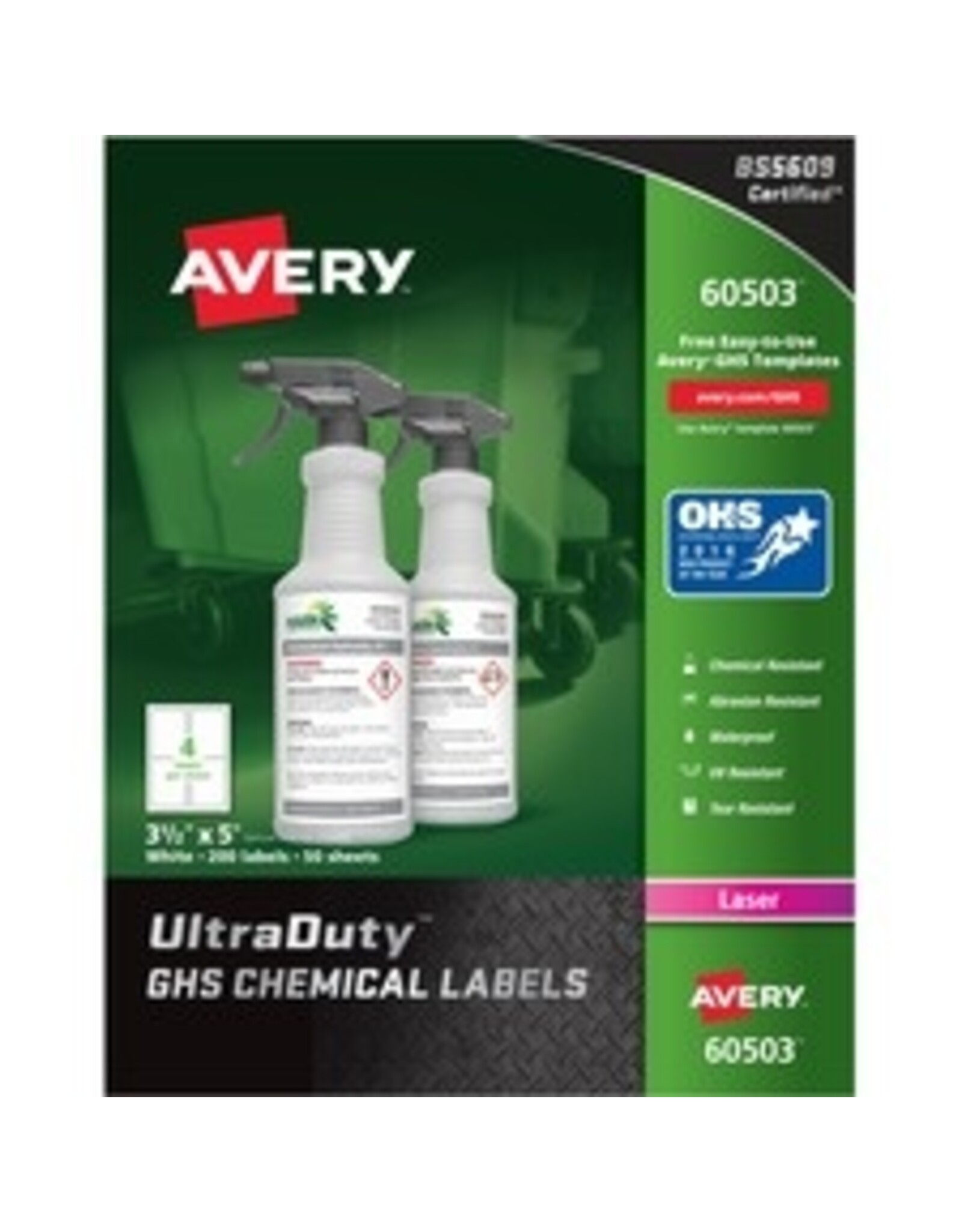 LABEL ULTRA-D GHS CHEM*3.5x5