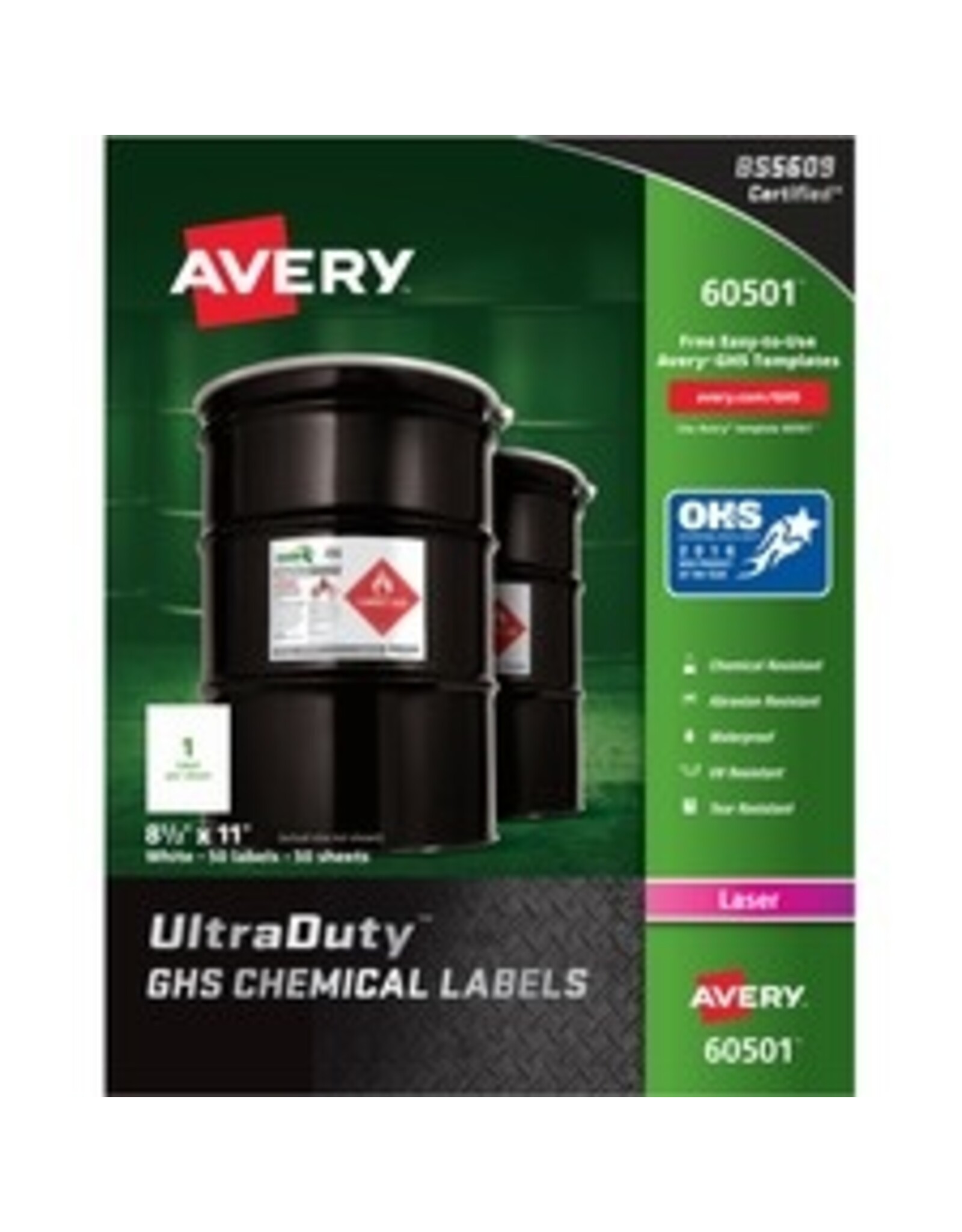 LABEL ULTRA-D GHS CHEM*8.5x11