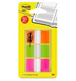 POST-IT FLAGS,OR/PNK/LIME,OTG