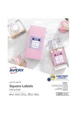 QR BARCODE SQUARE LABELS