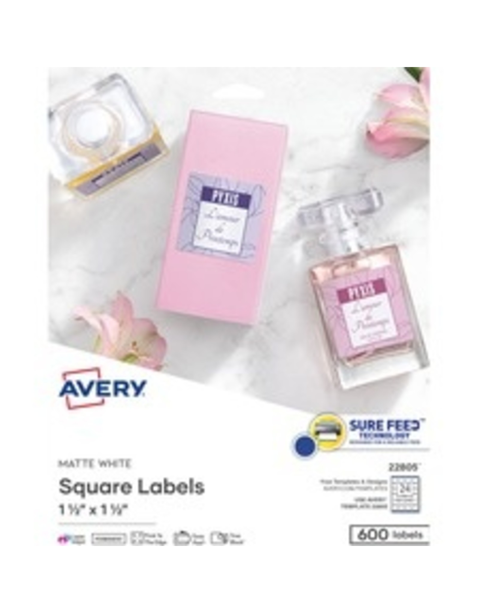 QR BARCODE SQUARE LABELS