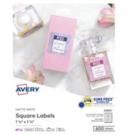 QR BARCODE SQUARE LABELS