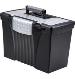 FILEBX LTR/LGL W/COMPART*BLACK