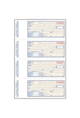 SECURITY RECEIPT BOOK 2-PART