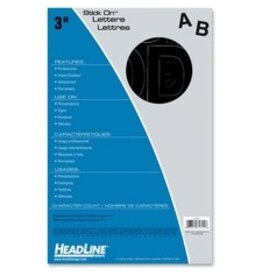 STK-ON LTR, HEL 3'' CAP  *BLACK