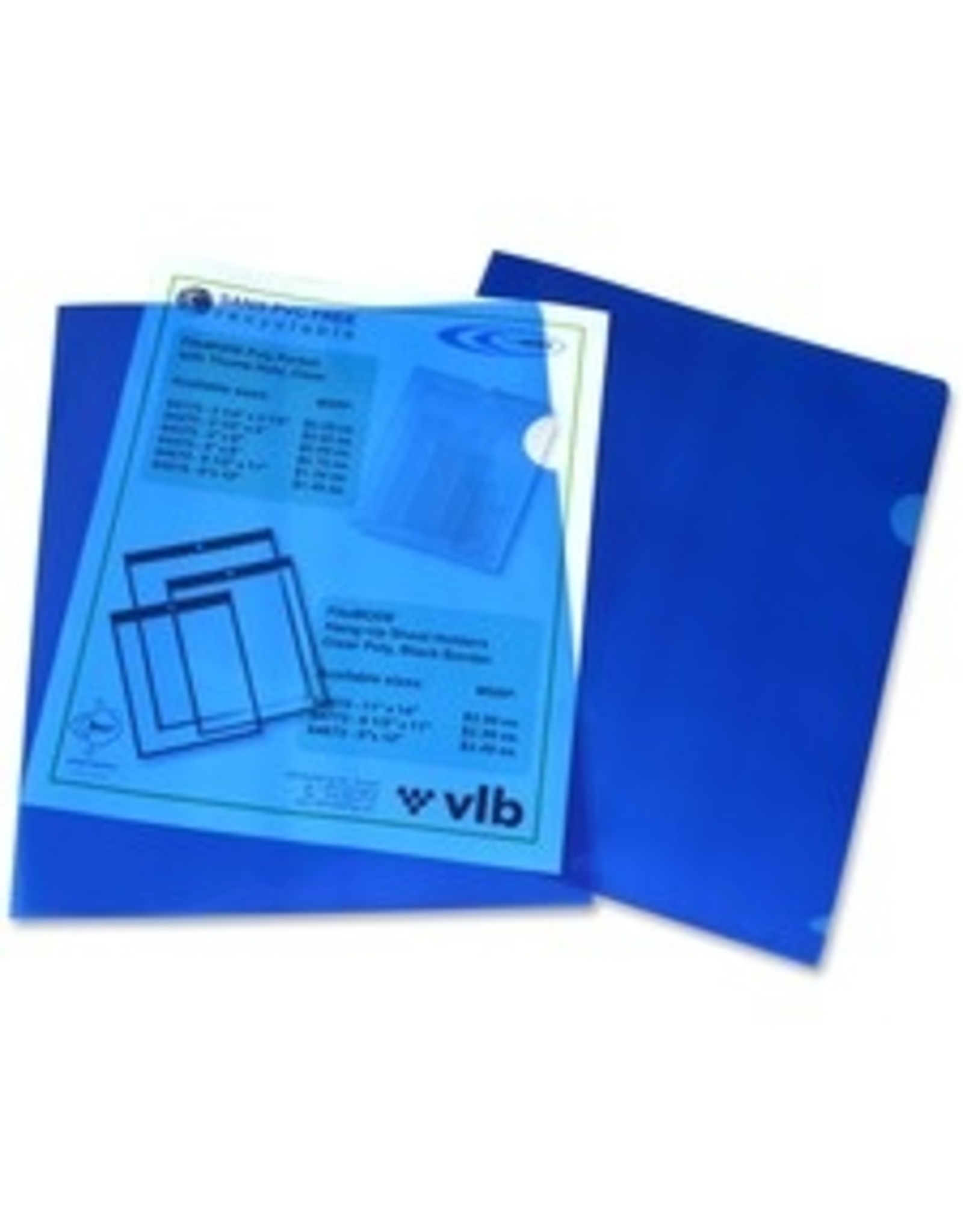 POLY VIEW FLDR LTR*BLUE *10/PK