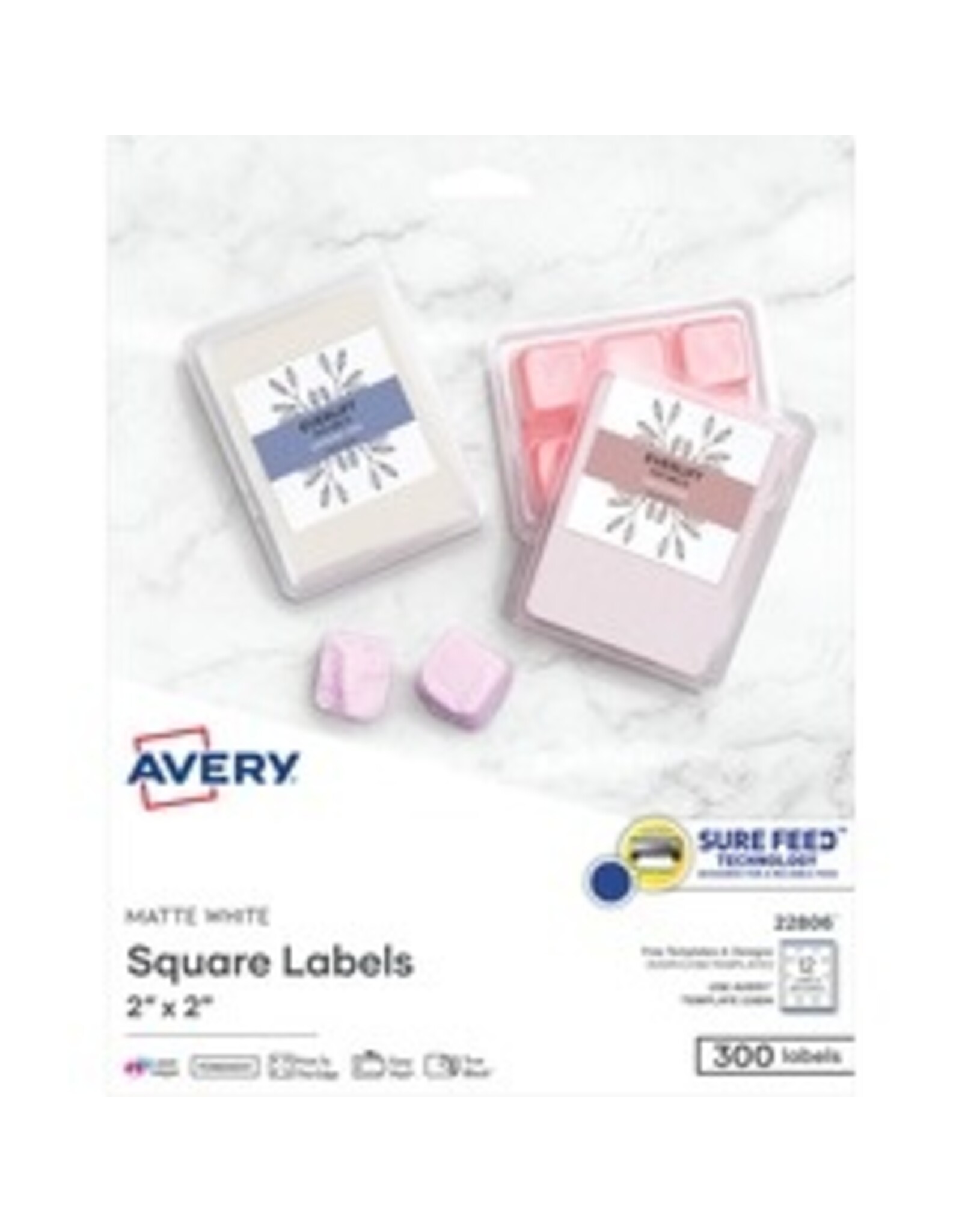 QR BARCODE SQUARE LABELS