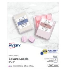 QR BARCODE SQUARE LABELS