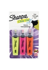 HIGHLIGHTR SHARP CLEAR-V*3/PK