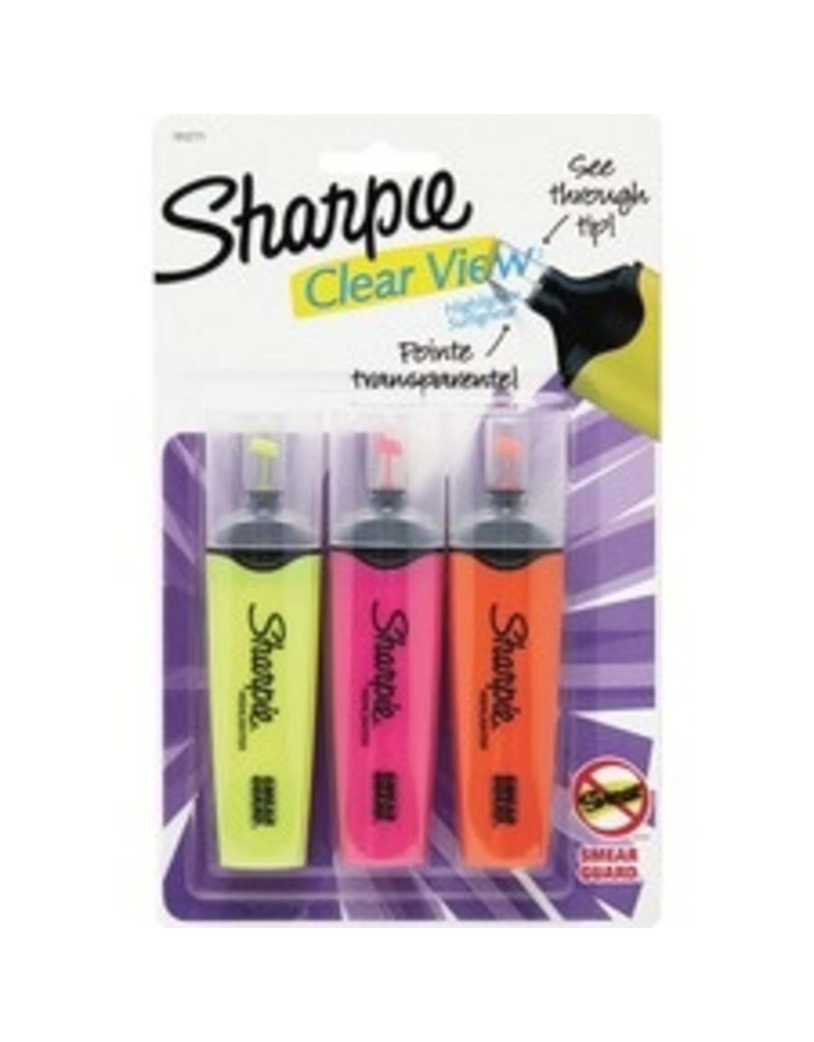 HIGHLIGHTR SHARP CLEAR-V*3/PK