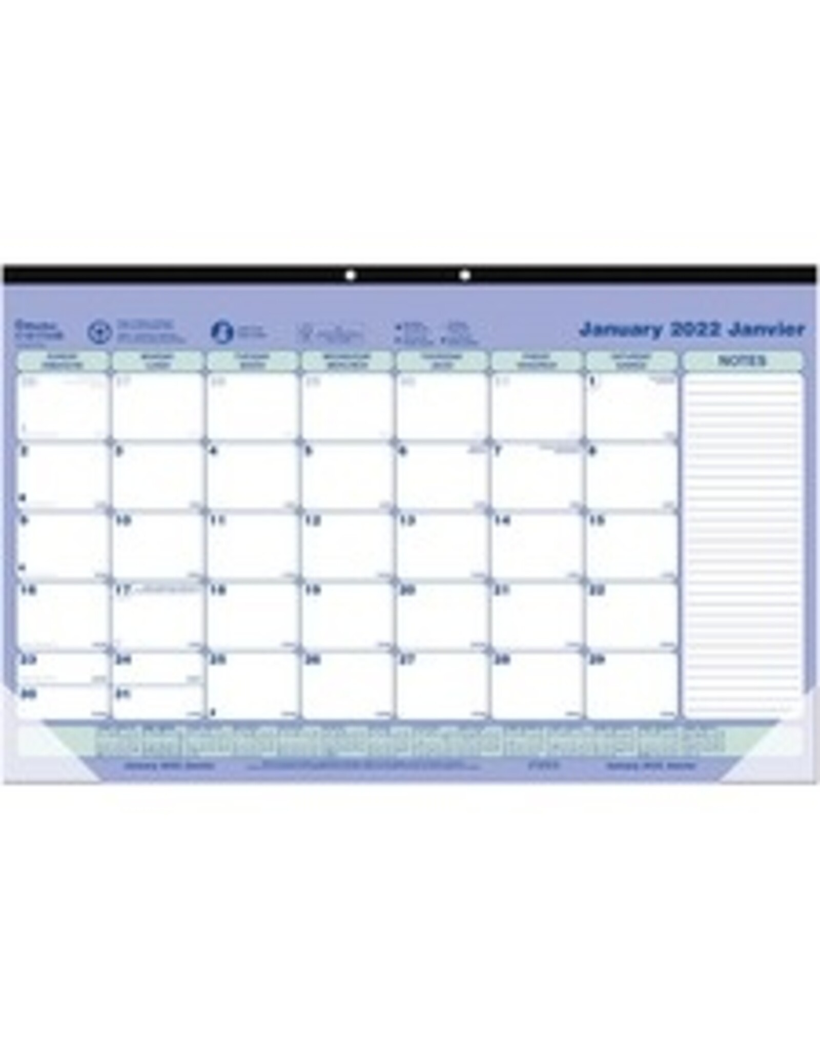 CAL/DESKPD BIL 10.8X17.25*2022