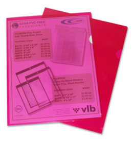 POLY VIEW FLDR LTR*RED  *10/PK