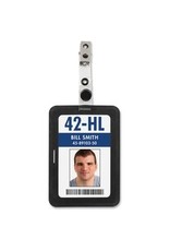 BADGE CRD HLDR SILICONE BLK