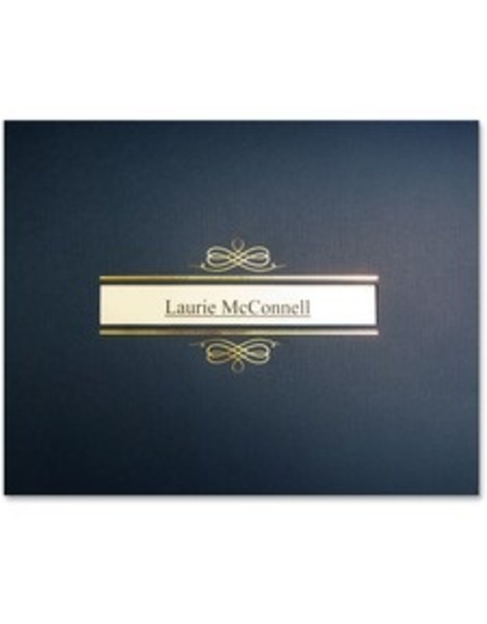 CERTIFIC HLDR W/WINDOW NAVY BL