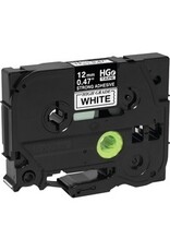 TAPE STRONG ADHES 12mm BLK/WHT