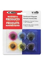 MAGNET ROUND TRANSLUCENT*6/PK
