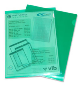 POLY VIEW FLDR LTR*GREEN*10/PK