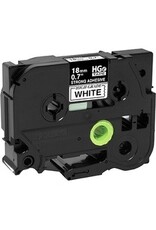 TAPE STRONG ADHES 18mm BLK/WHT
