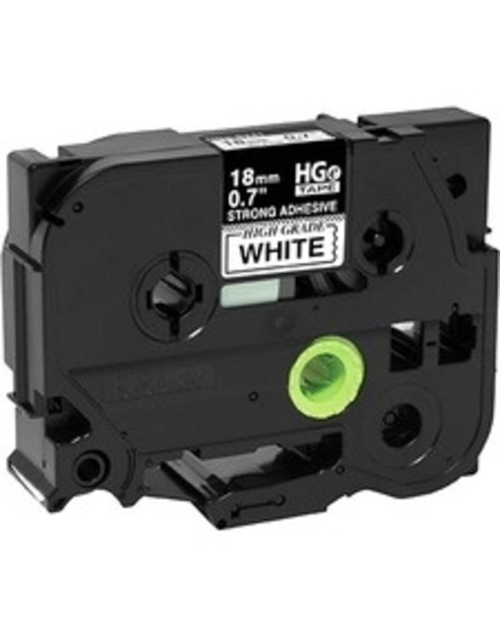 TAPE STRONG ADHES 18mm BLK/WHT