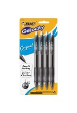 PEN GEL VELOCITY .7mm BLK 4pk