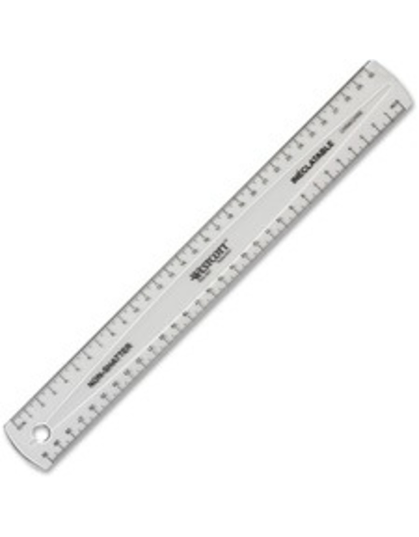 RULER NON-SHATTER CLEAR 30CM