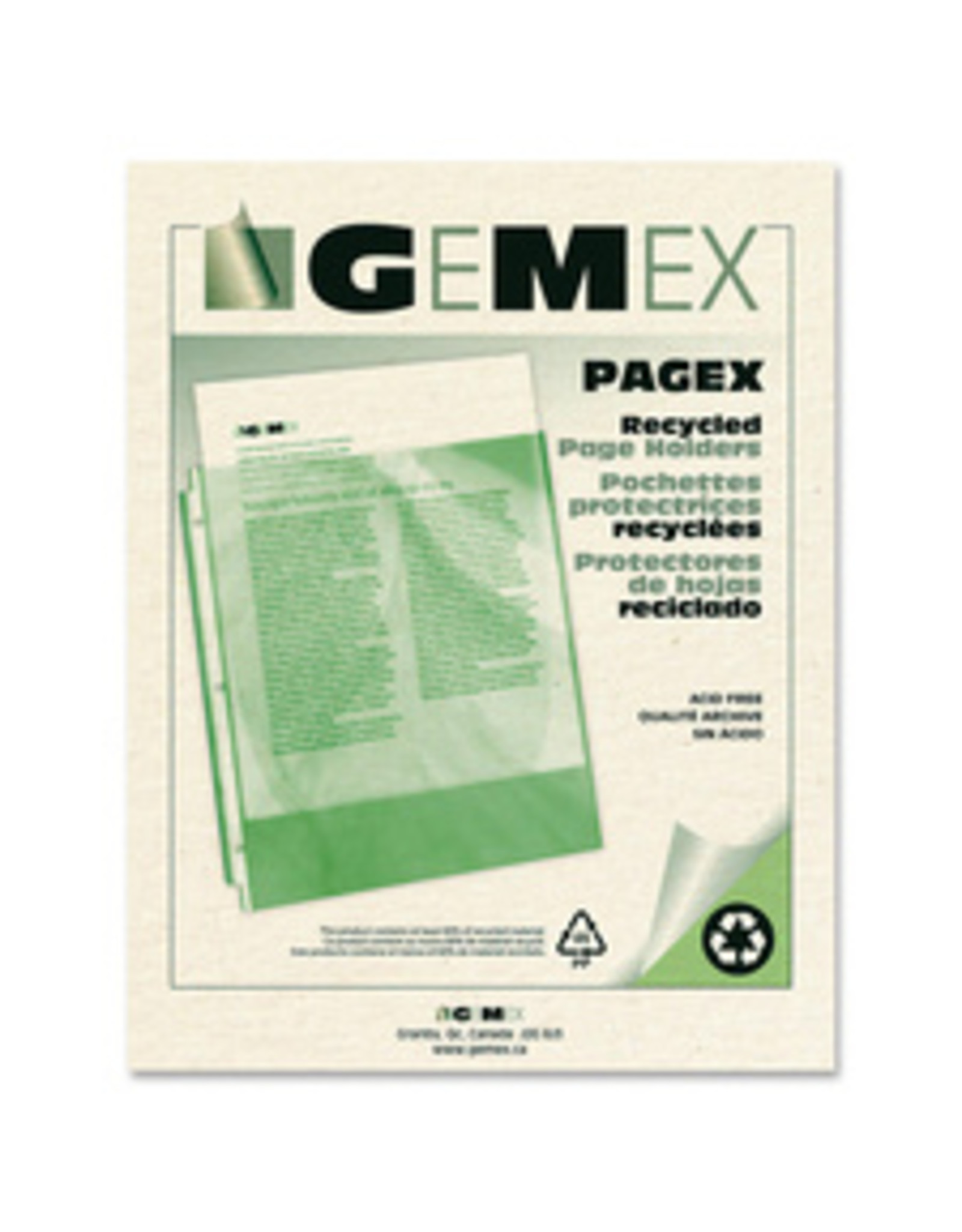 PAGE PROT L-W LTR 60%RECY*100