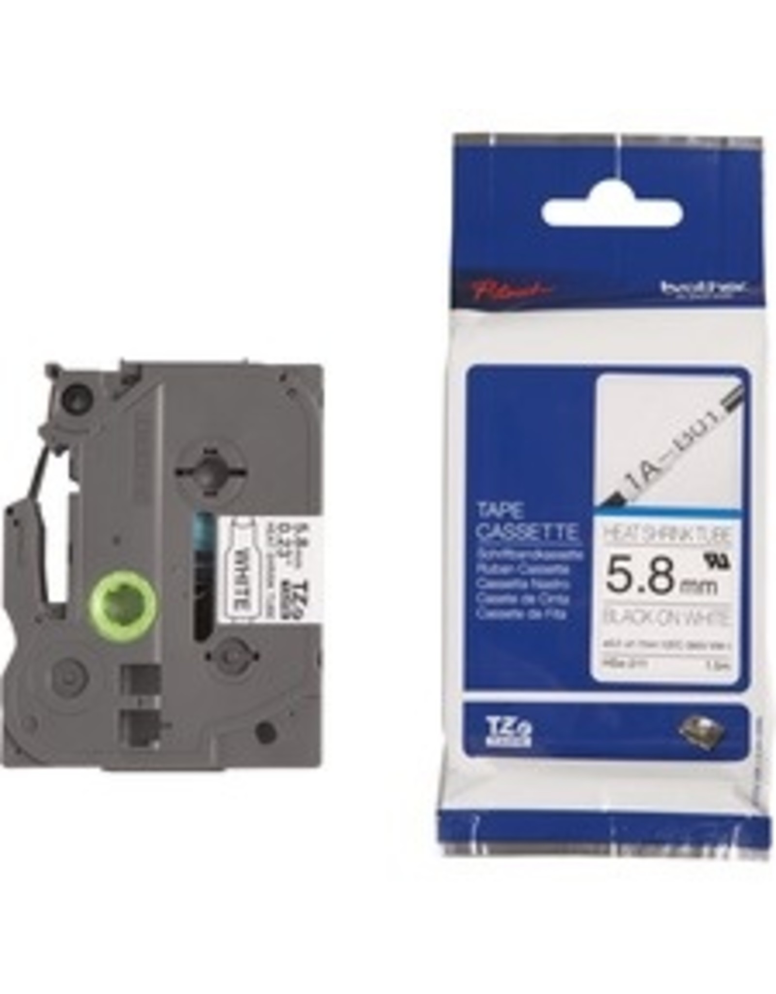 BLK/WHTE HEAT SHRINK TAPE 6MM