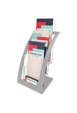 LIT STND 3-TIER LEAFLET*SILVER