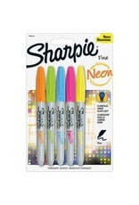 MARKER SHARPIE FN NEON 5-ASST