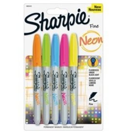 MARKER SHARPIE FN NEON 5-ASST