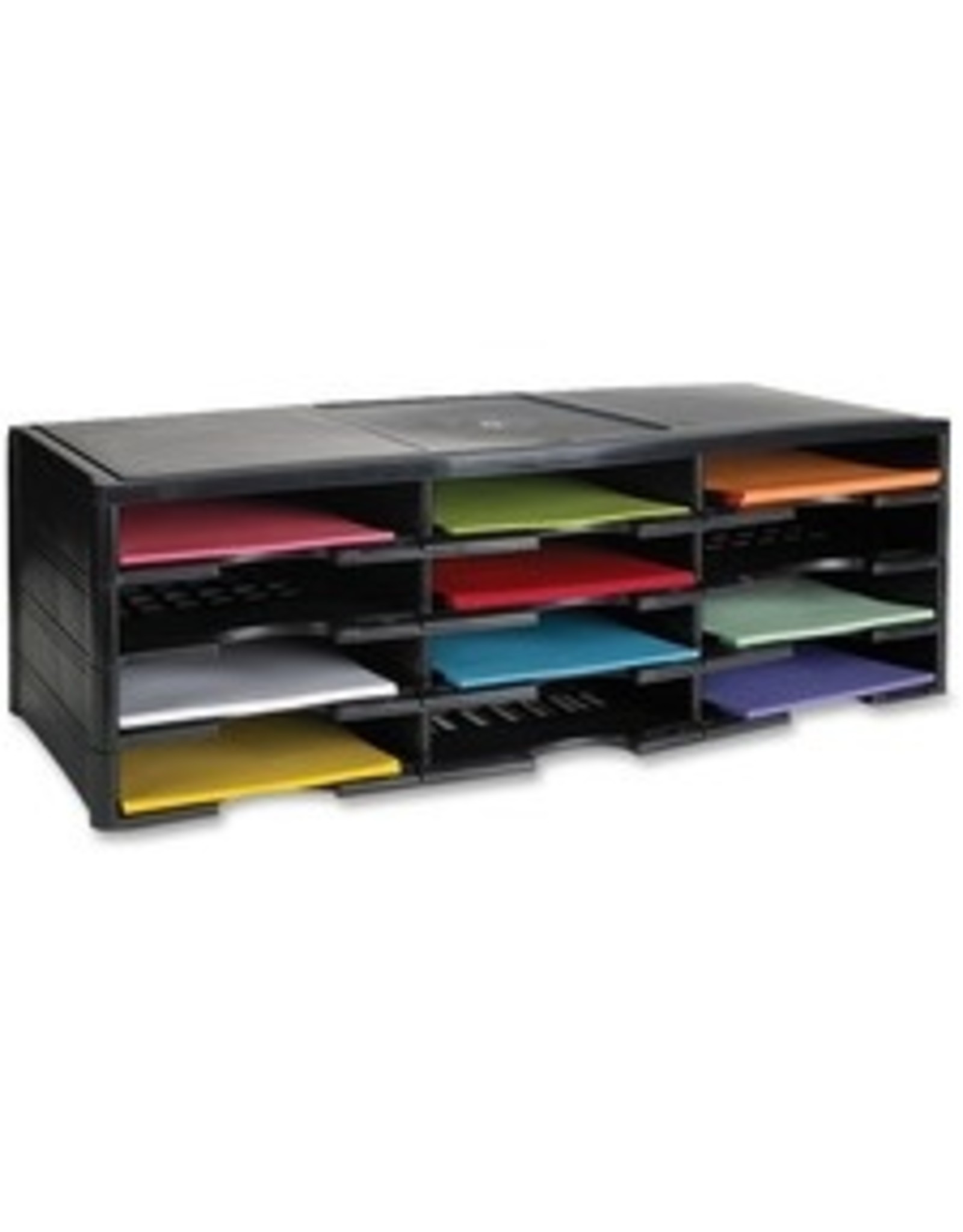 LIT ORGNZR,12 COMPRTMNT *BLACK