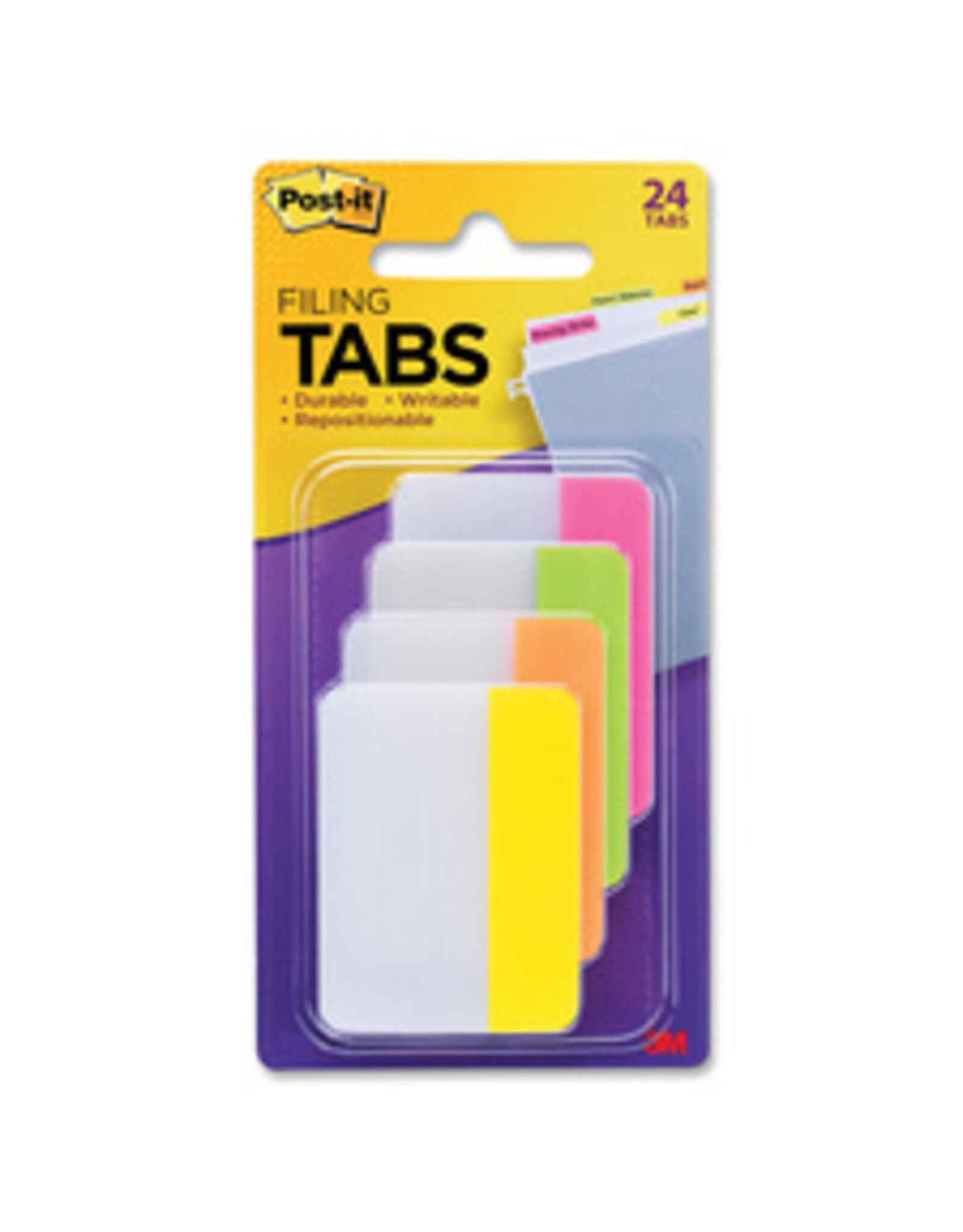 POST-IT TABS 2x1.5 BRIGHT*24pk