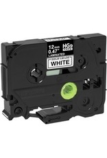 TAPE LAM PTOUCH*12mm BK ON WHT